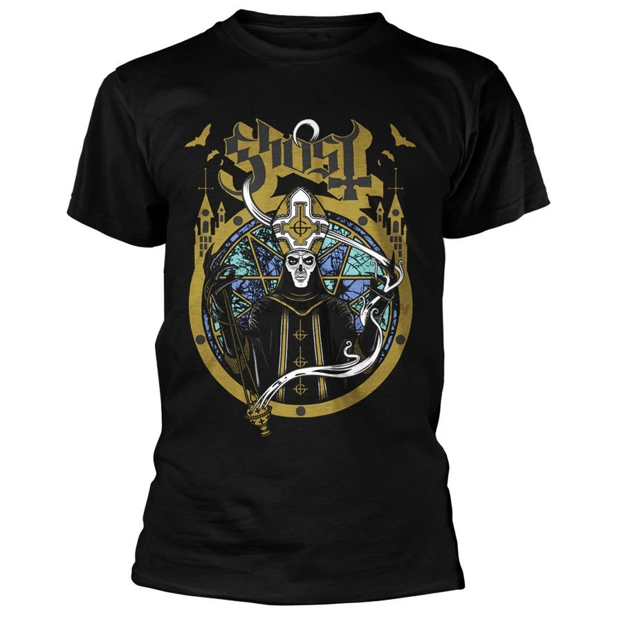 Cotton Men t-shirt Ghost Satanas Spes Notra Shirt S M L XL XXL Offcl T-Shirt Metal Rock Band Tshirt Hipster O-neck cool tops
Cotton Men t-shirt Ghost Satanas Spes Notra Shirt S M L XL XXL Offcl T-Shirt Metal Rock Band Tshirt Hipster O-neck cool tops