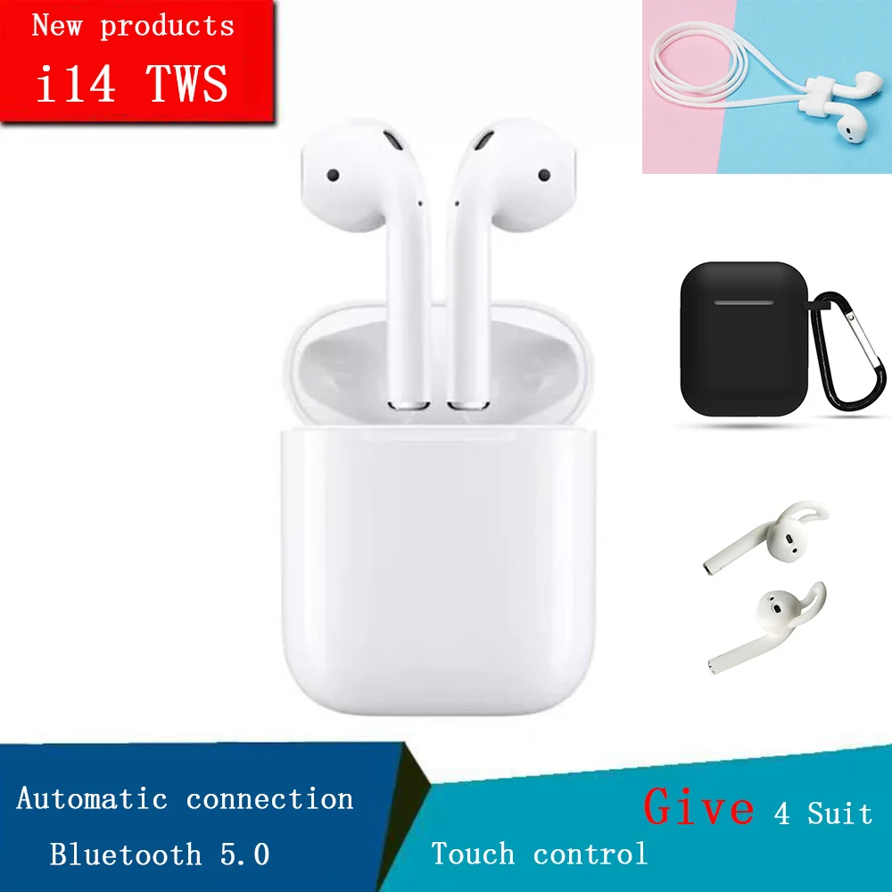 2019 I14 TWS Wireless Bluetooth Earphone Portable EarHook 5.0 Bluetooth Headset Stereo Headset for iPhone Android i10 pod air
2019 I14 TWS Wireless Bluetooth Earphone Portable EarHook 5.0 Bluetooth Headset Stereo Headset for iPhone Android i10 pod air