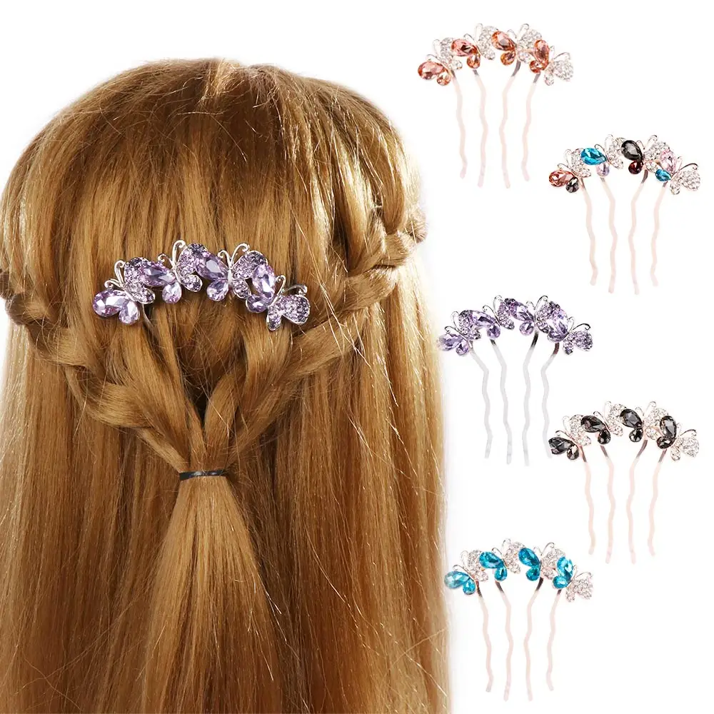 New Style Butterfly Crystal Hair Comb Clip Woman Rhinestone Headdress For Bridesmaid Bride Jewelry
New Style Butterfly Crystal Hair Comb Clip Woman Rhinestone Headdress For Bridesmaid Bride Jewelry