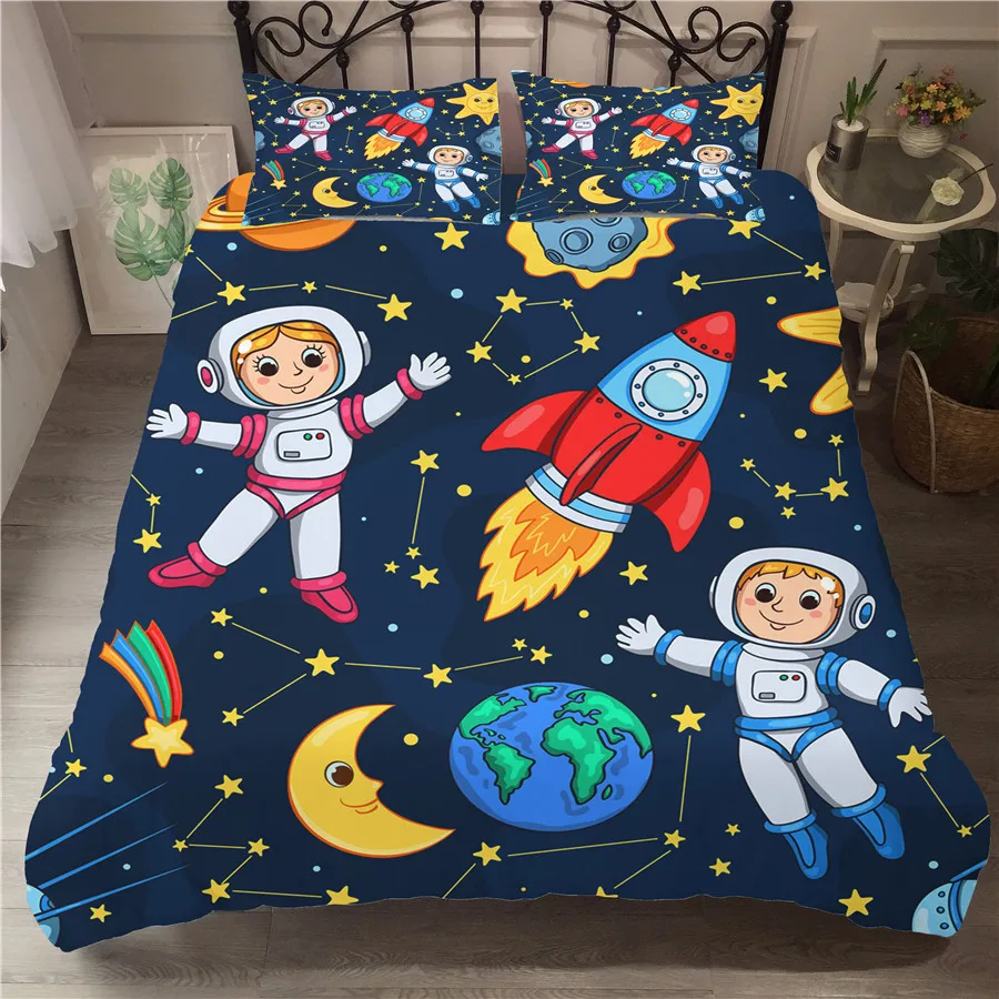 A Bedding Set 3D Printed Duvet Cover Bed Set Space astronaut Home Textiles for Adults Bedclothes with Pillowcase #ETTK01
A Bedding Set 3D Printed Duvet Cover Bed Set Space astronaut Home Textiles for Adults Bedclothes with Pillowcase #ETTK01