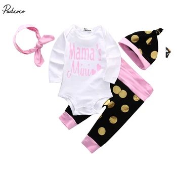 Cotton Lovely Newborn Infant Baby Girls Mama's Mini Long Sleeve Romper Polka Dot Pant Set Outfits Costume
Cotton Lovely Newborn Infant Baby Girls Mama's Mini Long Sleeve Romper Polka Dot Pant Set Outfits Costume