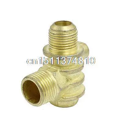 Double Male to 1 Female Air Compressor Check Valve Replacement Brass Tone | Обустройство дома