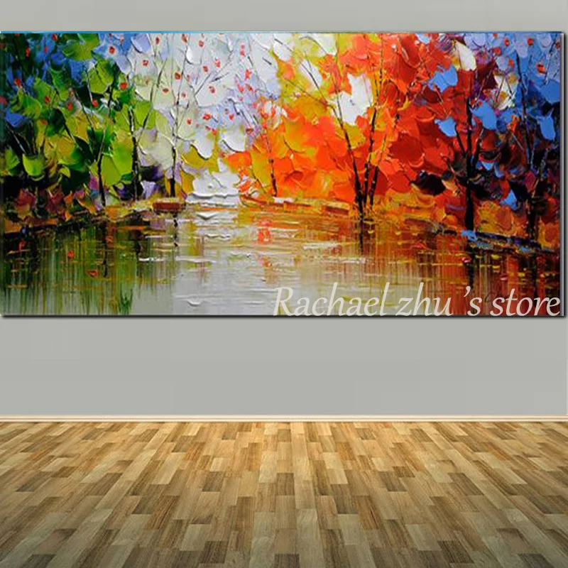 Large Size Hand Painted Abstract Color Tree Landscape Oil Painting On Canvas Wall Picture Living Room Bedroom Office Home Decor
Large Size Hand Painted Abstract Color Tree Landscape Oil Painting On Canvas Wall Picture Living Room Bedroom Office Home Decor