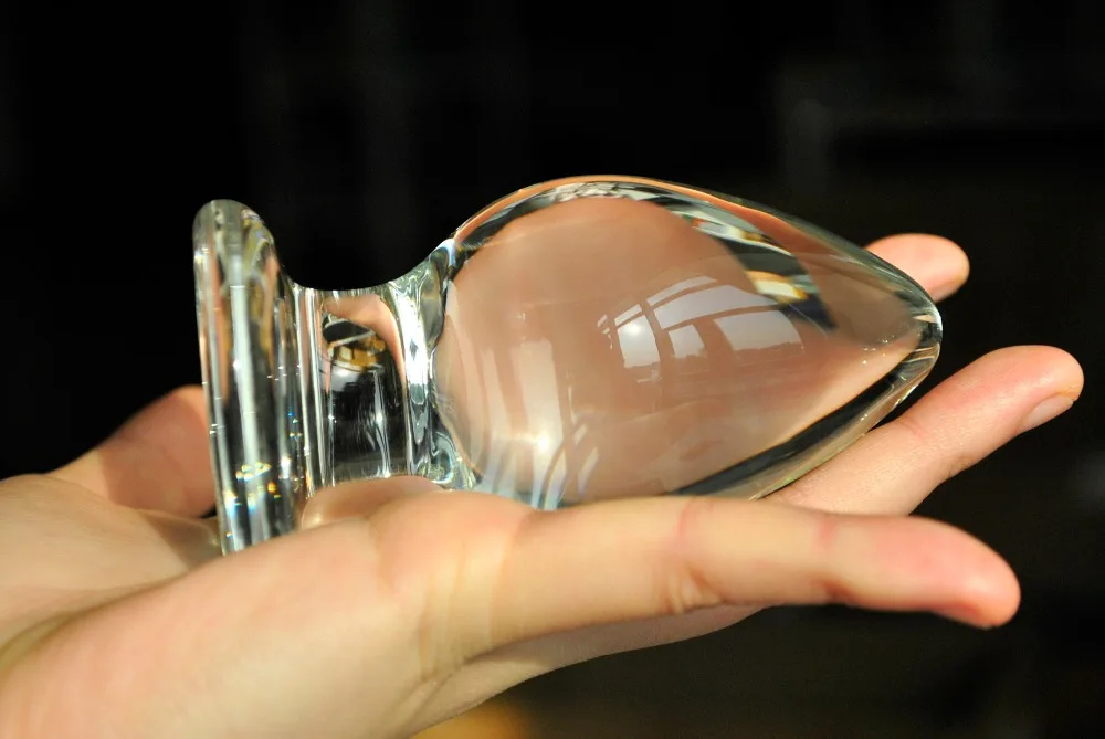 50mm Large Crystal Butt Plug Vagina Ball Big Pyrex Glass Anal Dildo Bead Fake Penis Adult Masturbate Sex Toys For Women Men Gay