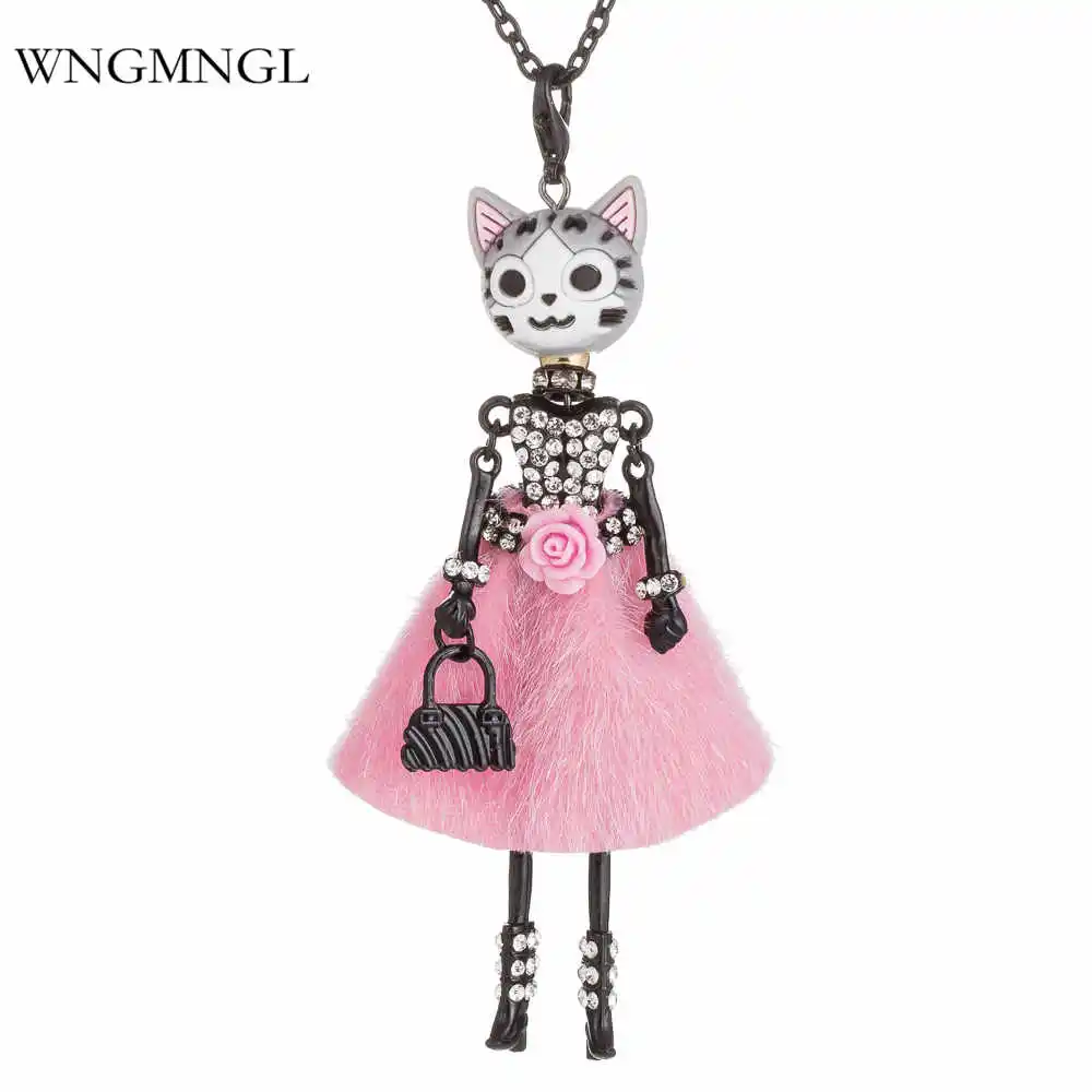 WNGMNGL 2018 New Fashion Humanoid cat head Doll Pendants Necklace Long Chain Dress Jewelry For Women Kids Christmas Gift
WNGMNGL 2018 New Fashion Humanoid cat head Doll Pendants Necklace Long Chain Dress Jewelry For Women Kids Christmas Gift