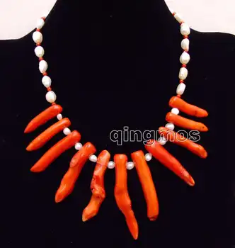 Big 8*70mm GENUINE Red Branch shape Coral and 7-9mm White Baroque Pearl 18" Necklace-nec6161 Wholesale/retail Free shipping
Big 8*70mm GENUINE Red Branch shape Coral and 7-9mm White Baroque Pearl 18" Necklace-nec6161 Wholesale/retail Free shipping