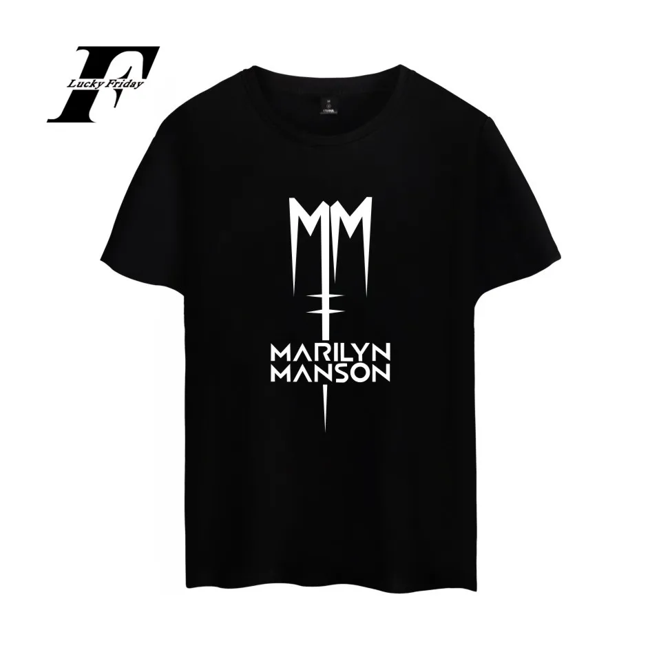 Top Rock band Marilyn Manson Cotton T-shirt Tee SHIRT Industrial Metal Rock Band t shirt Short Sleeve Sleeve Men Women Hip Hop
Top Rock band Marilyn Manson Cotton T-shirt Tee SHIRT Industrial Metal Rock Band t shirt Short Sleeve Sleeve Men Women Hip Hop