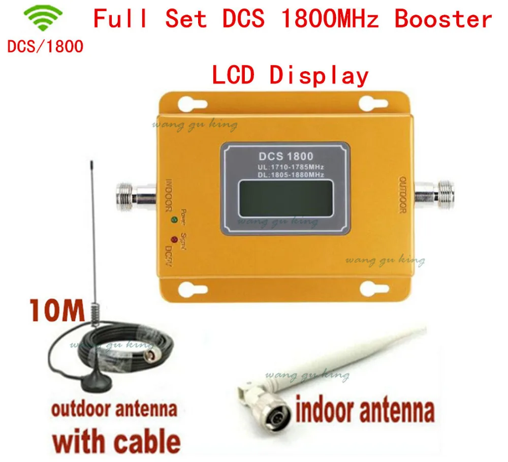 

LCD ! DCS 1800Mhz Mobile Phone Signal Booster , 4G DCS GSM 1800 Signal Repeater , Cell Phone Amplifier with Cable + Antenna