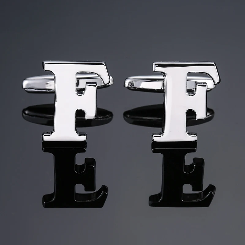 DY new High grade brand Brass material Silvery letter F Cufflinks Men's French shirt Cufflinks free shipping
DY new High grade brand Brass material Silvery letter F Cufflinks Men's French shirt Cufflinks free shipping