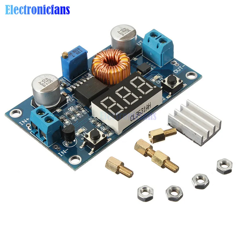 XL4015 5A High Power 75W DC-DC adjustable Step-Down Module+LED Voltmeter Power Supply Module 4.0-38V to 1.25V-36V DIY Step Down
XL4015 5A High Power 75W DC-DC adjustable Step-Down Module+LED Voltmeter Power Supply Module 4.0-38V to 1.25V-36V DIY Step Down