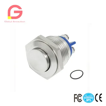 8 PCS DC 36V 2A 16mm High Round Cap Waterproof Metal Momentary Push Button Switch High Flush Reactable Screw Terminals 
8 PCS DC 36V 2A 16mm High Round Cap Waterproof Metal Momentary Push Button Switch High Flush Reactable Screw Terminals