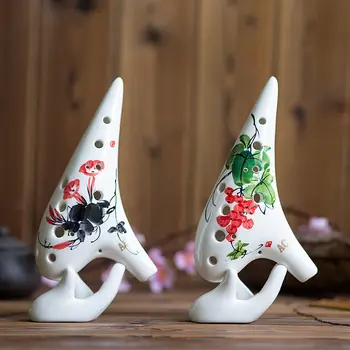 Tao alto flute wholesale 12 hole C hand-painted glaze professional ocarina Intonation sound good For the shop to learn
Tao alto flute wholesale 12 hole C hand-painted glaze professional ocarina Intonation sound good For the shop to learn