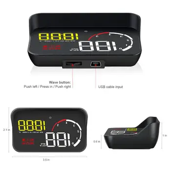 Car HUD Head Up Display 2019 New M10 OBD2 OBDII Overspeed Warning System Projector Windshield Auto Electronic Voltage Alarm
Car HUD Head Up Display 2019 New M10 OBD2 OBDII Overspeed Warning System Projector Windshield Auto Electronic Voltage Alarm
