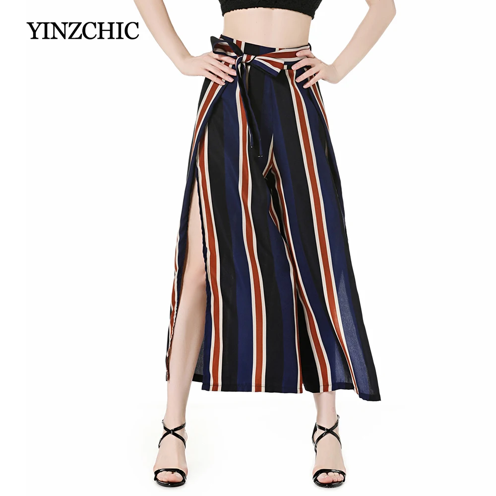 Fashion Woman Wide Leg Pants Striped Furcal Female Long Trousers Loose Pants For Woman Casual OL Style Palanton Femme
Fashion Woman Wide Leg Pants Striped Furcal Female Long Trousers Loose Pants For Woman Casual OL Style Palanton Femme