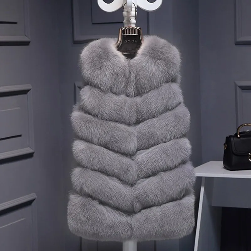 Women Clothes Winter New Solid Color V-Neck Vest Sleeveless Women's Faux Fur Coat Fox Fur Long Vest Women Jacket
Women Clothes Winter New Solid Color V-Neck Vest Sleeveless Women's Faux Fur Coat Fox Fur Long Vest Women Jacket