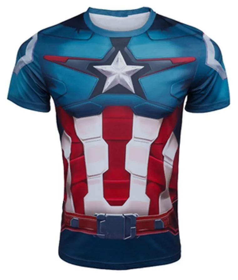 Slim Fit Armour Marvel Captain America/Superman Print Novelty 3D Camisetas Compression T shirt Men Thermal Tees Fitness Tights
Slim Fit Armour Marvel Captain America/Superman Print Novelty 3D Camisetas Compression T shirt Men Thermal Tees Fitness Tights