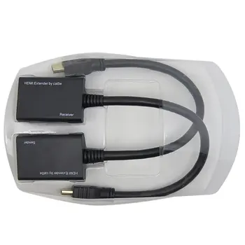 Portable Size Durable Use HDMI Over RJ45 CAT5e CAT6 UTP LAN Ethernet Extender Repeater 1080P Extender
Portable Size Durable Use HDMI Over RJ45 CAT5e CAT6 UTP LAN Ethernet Extender Repeater 1080P Extender