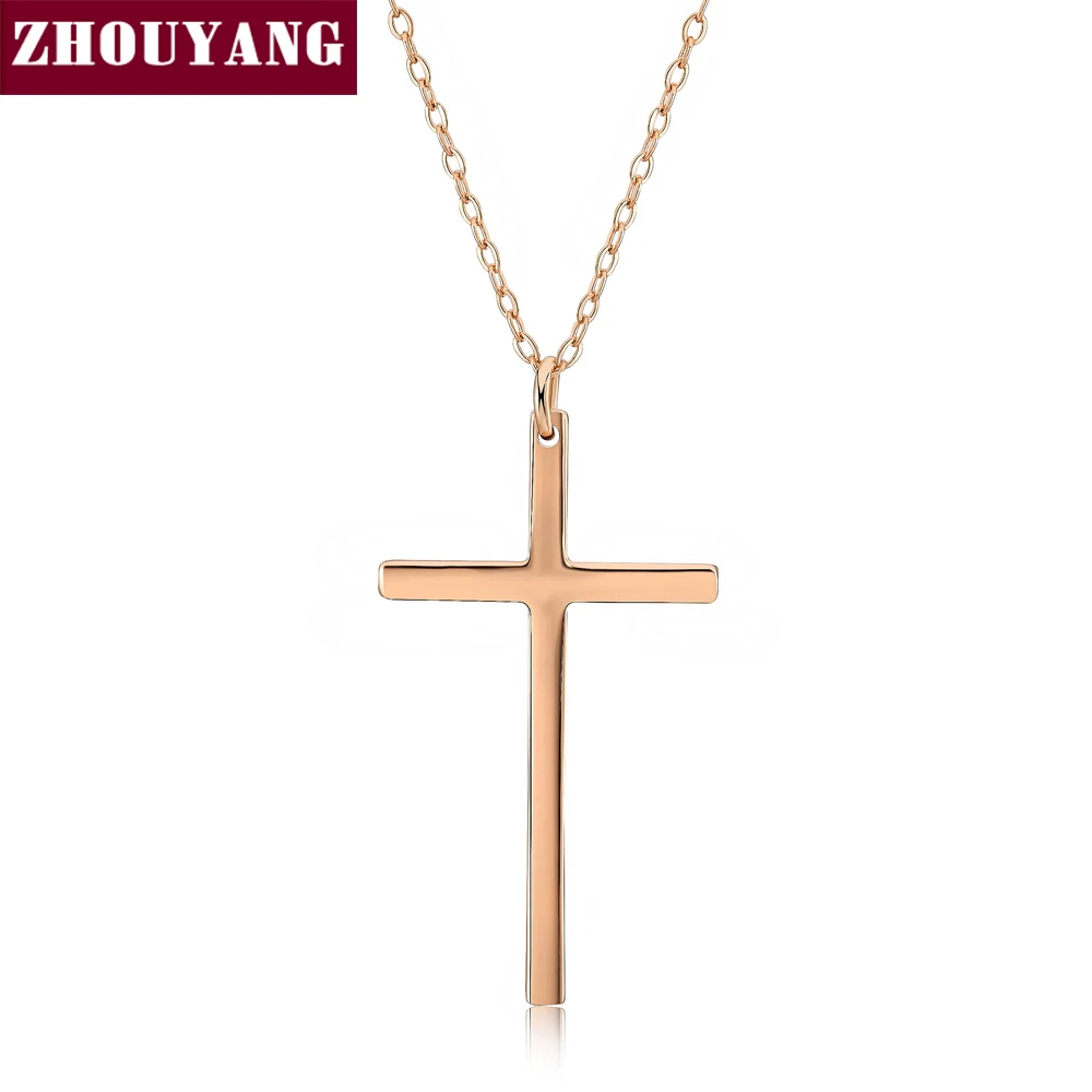 Top Quality Classic Croos Rose Gold Color Pendant Necklace Fashion Jewelry ZYN265 ZYN438 
Top Quality Classic Croos Rose Gold Color Pendant Necklace Fashion Jewelry ZYN265 ZYN438