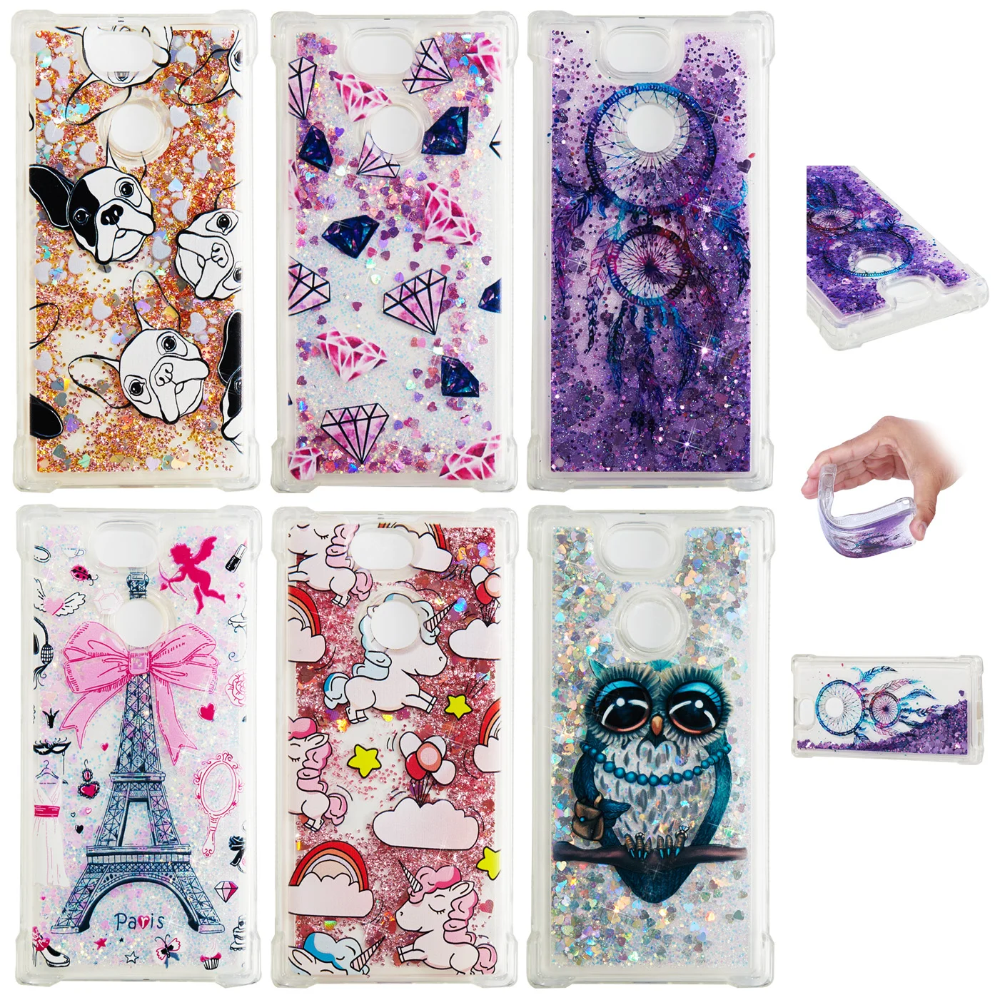 For Sony Xperia XA1 XA2 Case Hard Liquid Quicksand Bling Glitte Cartoon Animal Protective back cover case for sony xa2 xa1 shell
For Sony Xperia XA1 XA2 Case Hard Liquid Quicksand Bling Glitte Cartoon Animal Protective back cover case for sony xa2 xa1 shell