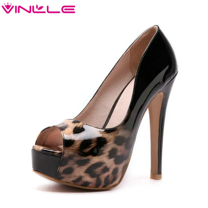 VINLLE 2018 Elegant Sexy Women Shoes Super Thin High Heel Platform Slip On Peep Toe Black Ladies Wedding Pumps Size 34-43
VINLLE 2018 Elegant Sexy Women Shoes Super Thin High Heel Platform Slip On Peep Toe Black Ladies Wedding Pumps Size 34-43
