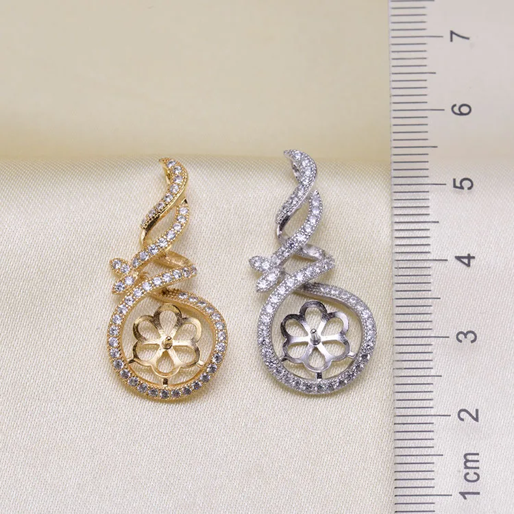 DIY Jewellery 925 Sterling Silver Pearl Pendant Exquisite Necklace Pendant Setting Findings Parts Fittings Women Accessories 
DIY Jewellery 925 Sterling Silver Pearl Pendant Exquisite Necklace Pendant Setting Findings Parts Fittings Women Accessories