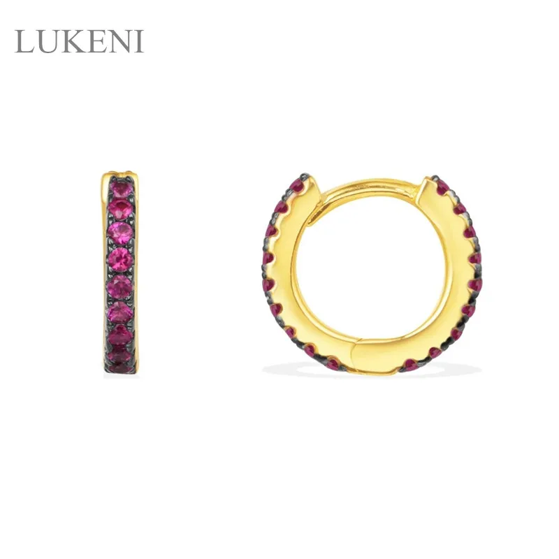 LUKENI New Trendy S925 Sterling Silver Micro Pave Zircon Personality Round Hoop Earrings For Women Jewelry
LUKENI New Trendy S925 Sterling Silver Micro Pave Zircon Personality Round Hoop Earrings For Women Jewelry