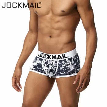 JOCKMAIL Brand Male Panties Breathable Boxers Cotton Gay Men Underwear U convex pouch Sexy Underpants Homewear Shorts Trunks
JOCKMAIL Brand Male Panties Breathable Boxers Cotton Gay Men Underwear U convex pouch Sexy Underpants Homewear Shorts Trunks