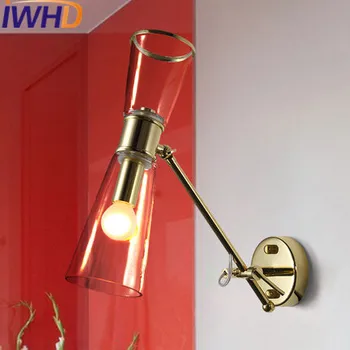 IWHD Glass Sconce Wall Light Up Down Angle Adjustable Wall Lamp Simple Bedroom Beside Home Lighting Fixtures Stairs Arandela
IWHD Glass Sconce Wall Light Up Down Angle Adjustable Wall Lamp Simple Bedroom Beside Home Lighting Fixtures Stairs Arandela