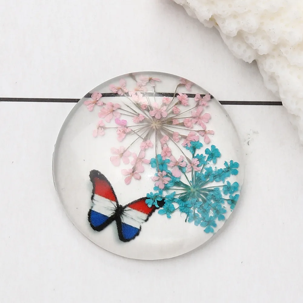 DoreenBeads Glass & Dried Flower Dome Seals Cabochon Round Flatback Multicolor Butterfly Pattern Transparent 30mm Dia, 3 PCs
DoreenBeads Glass & Dried Flower Dome Seals Cabochon Round Flatback Multicolor Butterfly Pattern Transparent 30mm Dia, 3 PCs