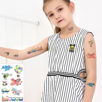 Waterproof Temporary Tattoo Stickers Hot Air Balloon Airplane Train Fake Tatto Flash Tatoo Tatouage Body Art for Girl Women Kids
Waterproof Temporary Tattoo Stickers Hot Air Balloon Airplane Train Fake Tatto Flash Tatoo Tatouage Body Art for Girl Women Kids