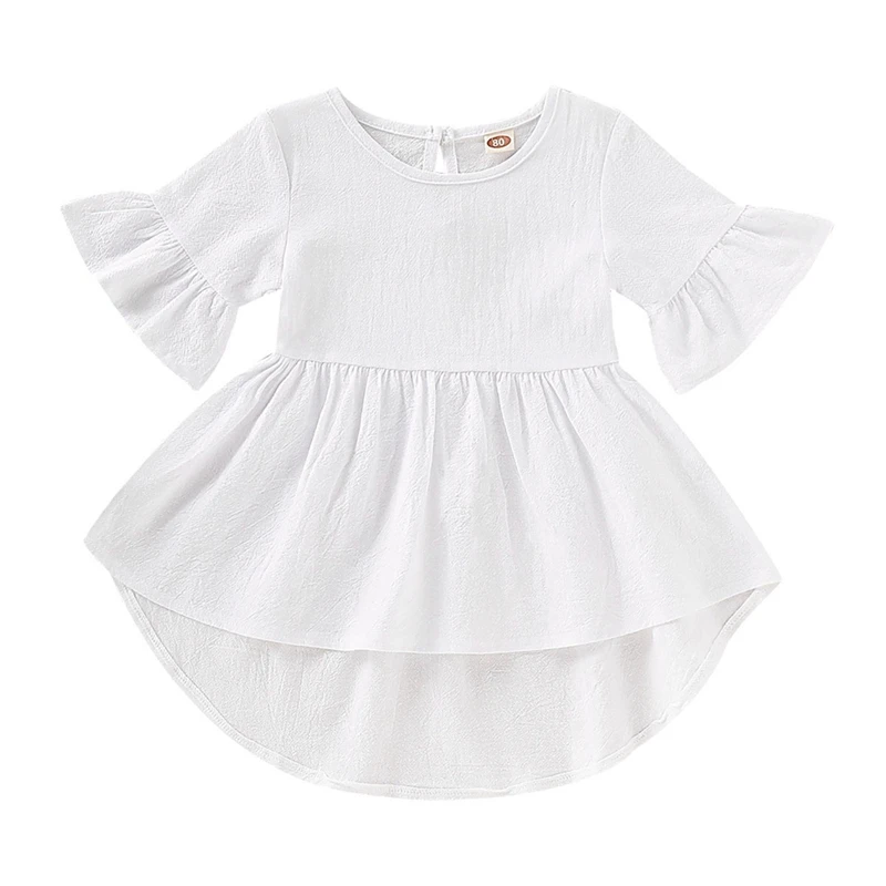 Summer Casual Baby Girls Irregular Design Dress Cotton Kids Flare Sleeve Dresses Sundress Outfits
Summer Casual Baby Girls Irregular Design Dress Cotton Kids Flare Sleeve Dresses Sundress Outfits