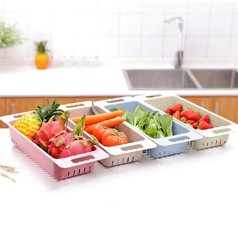 Kitchen Sink Dish Drainer Drying Rack Washing Holder Basket Great Organizer Blue Pink White Tray Storage Basket