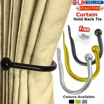 3 Colors Optional Modern style Large Stylish Curtain Hold Back Metal Tie Tassel Arm Hook Loop Holder U Shaped
3 Colors Optional Modern style Large Stylish Curtain Hold Back Metal Tie Tassel Arm Hook Loop Holder U Shaped