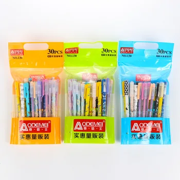 30 Pcs/Lot 0.35/0.38/0.5 mm Mixed Design Cartoon Kawaii Gel Pen Ink Pen Promotional Gift Stationery School & Office Supply ZXB41
30 Pcs/Lot 0.35/0.38/0.5 mm Mixed Design Cartoon Kawaii Gel Pen Ink Pen Promotional Gift Stationery School & Office Supply ZXB41