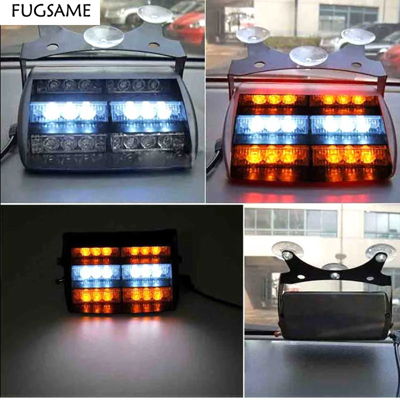 Car flash lamp window suction cup warning light strobe light cigarette lighter socket 18led Amber Yellow White Red Blue Green
Car flash lamp window suction cup warning light strobe light cigarette lighter socket 18led Amber Yellow White Red Blue Green