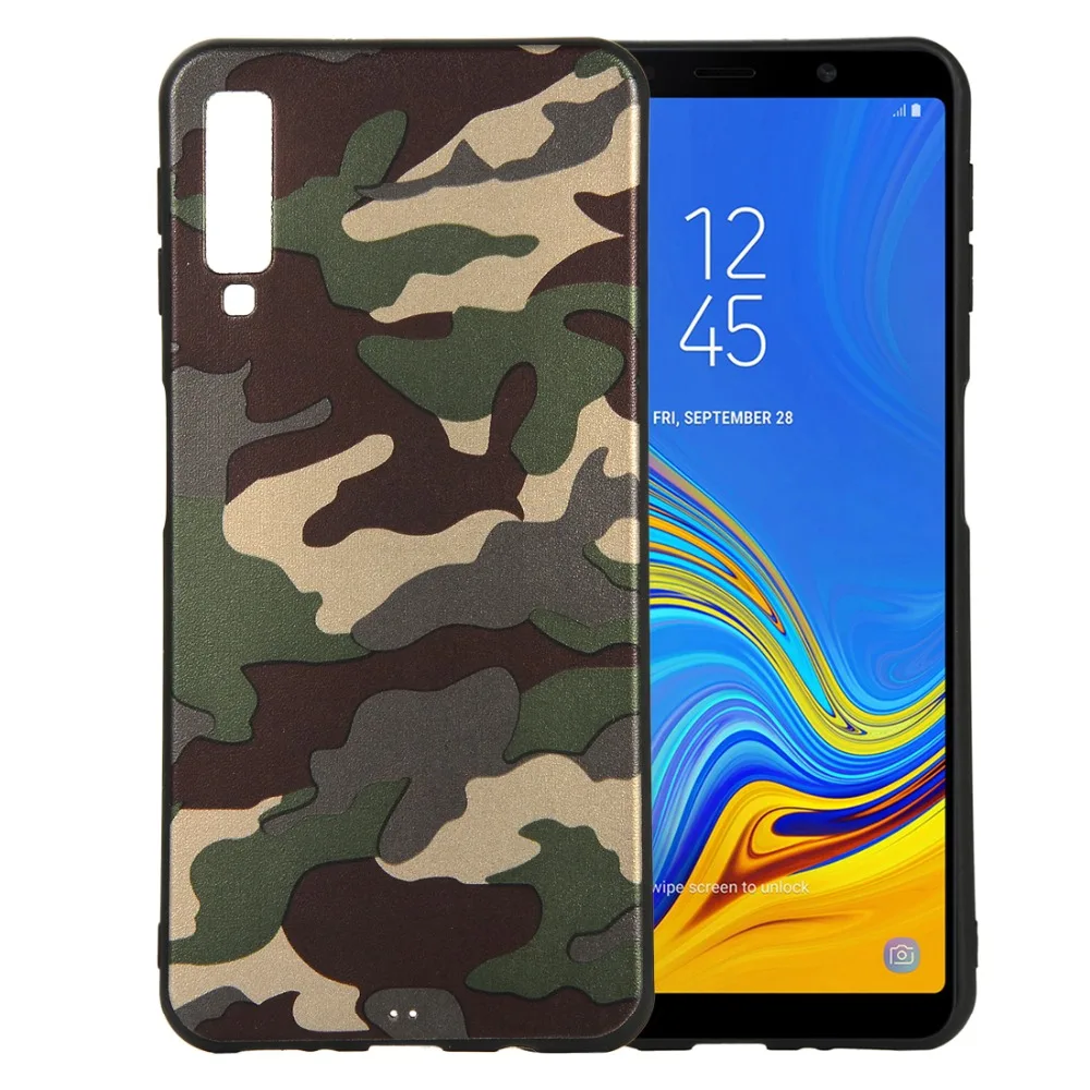 Армейский камуфляжный чехол для телефона Samsung A7 2018 A8 Звездный Камуфляжный узор