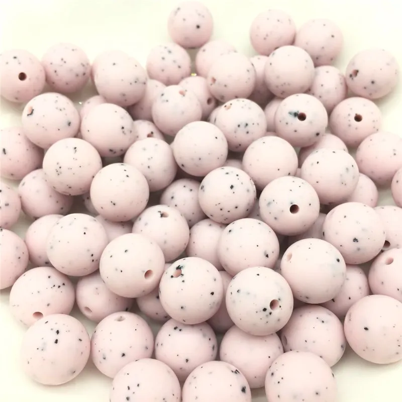Teeny Beads 10PCS Pastel Pink Gritty/Speckled Silicone Round Beads BPA Free 12-17 MM Baby Teething Chew Loose Beads For Necklace
Teeny Beads 10PCS Pastel Pink Gritty/Speckled Silicone Round Beads BPA Free 12-17 MM Baby Teething Chew Loose Beads For Necklace