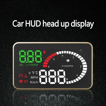 Car Hud OBD2 Auto Head Up Display Car Projector GPS Speedometer OBD2 Display Projection On Windshield Voltage Alarm Car Screen
Car Hud OBD2 Auto Head Up Display Car Projector GPS Speedometer OBD2 Display Projection On Windshield Voltage Alarm Car Screen
