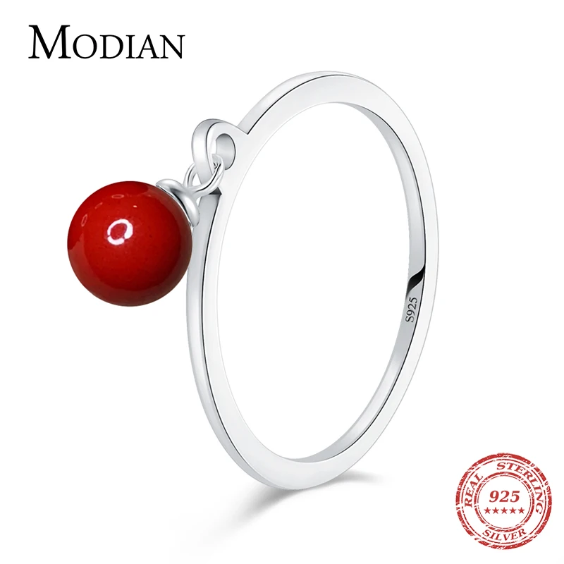 Modian Solid 925 Sterling Silver Fashion Rings Red Color Exquisite Shell Pearl Finger Ring For Women Sterling Silver Jewelry
Modian Solid 925 Sterling Silver Fashion Rings Red Color Exquisite Shell Pearl Finger Ring For Women Sterling Silver Jewelry