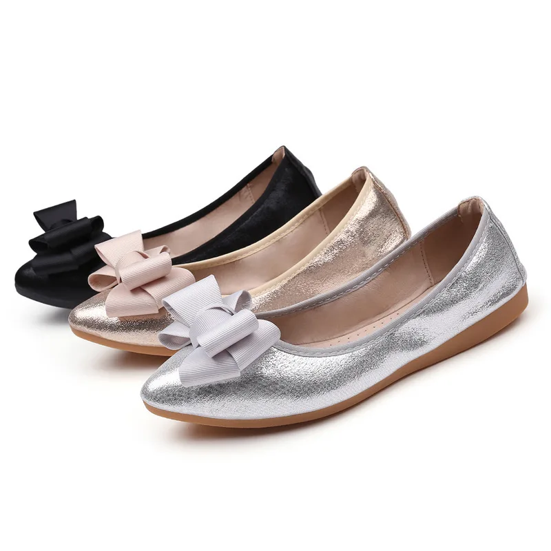 Fashion Women Flat Ballet Shoes Sequin cloth Sewing thread Flower Pointed Toe Flats Elegant Comfortable Lady Shiny | Обувь