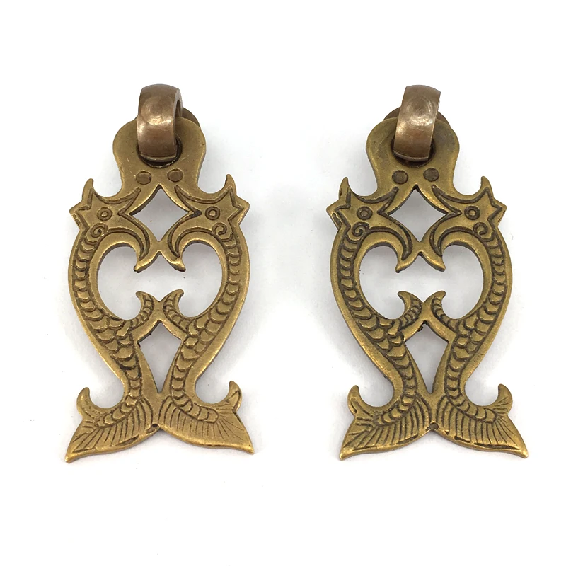 Vintage Brass Double Dragon Drawer Door Pull Knob Cabinet Dresser Handle 55*24mm Gift Jewelry Box Decorative Knobs 
Vintage Brass Double Dragon Drawer Door Pull Knob Cabinet Dresser Handle 55*24mm Gift Jewelry Box Decorative Knobs