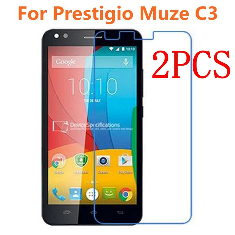 Оригинальное закаленное стекло для Prestigio Muze C3 2 шт. защитная пленка экрана 3504
