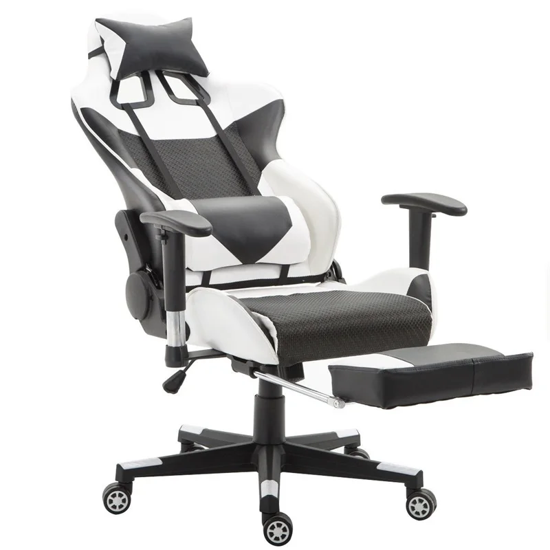 High Back Desk Computer Chair Game Gaming Chair Recliner Armchair with Lumbar Support and Footrest Office Chairs Sillas Gamer
High Back Desk Computer Chair Game Gaming Chair Recliner Armchair with Lumbar Support and Footrest Office Chairs Sillas Gamer