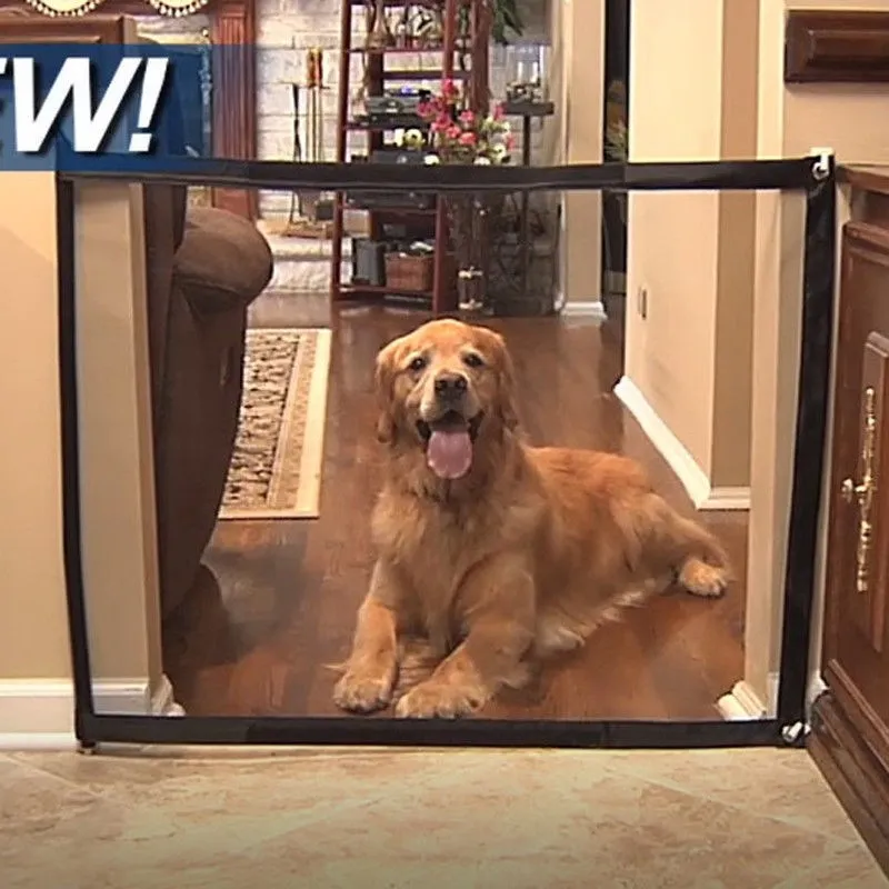 Magic Mesh Pet Gate Door Barrier Safe Guard Fence Enclosure Easy Install Portable Firm Pet Fence Household Black
Magic Mesh Pet Gate Door Barrier Safe Guard Fence Enclosure Easy Install Portable Firm Pet Fence Household Black