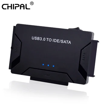 CHIPAL USB 3.0 to IDE PATA SATA Adapter USB3.0 Data Transfer Converter for PC Laptop 2.5'' 3.5'' Hard Disk HDD SSD Optical Drive
CHIPAL USB 3.0 to IDE PATA SATA Adapter USB3.0 Data Transfer Converter for PC Laptop 2.5'' 3.5'' Hard Disk HDD SSD Optical Drive