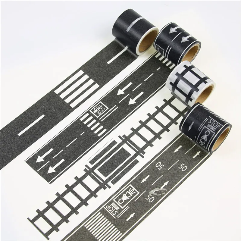 48mmX5m Railway Road Washi Tape Wide Creative Traffic Road Adhesive Masking Tape Road for Kids Toy Car Play
48mmX5m Railway Road Washi Tape Wide Creative Traffic Road Adhesive Masking Tape Road for Kids Toy Car Play