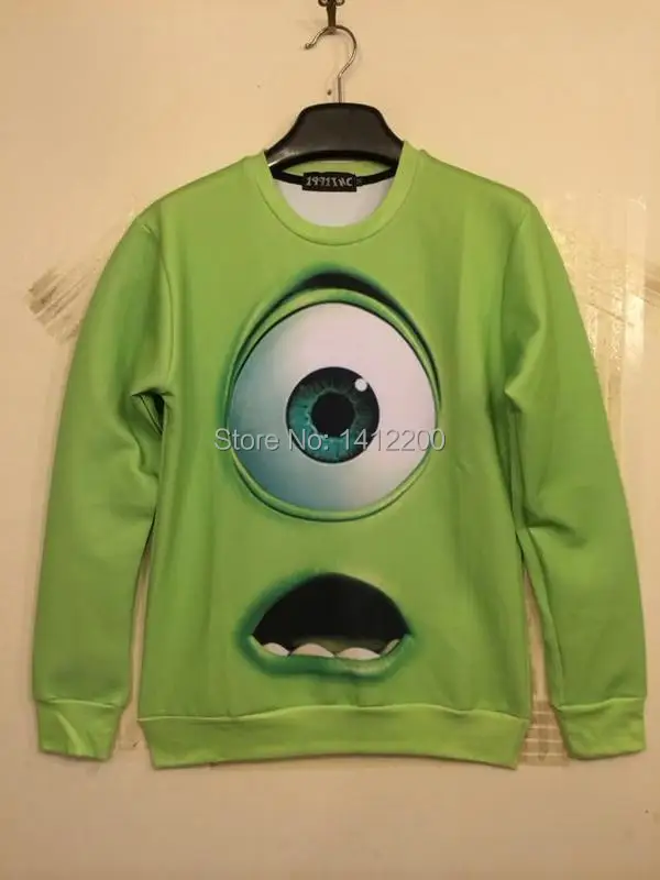 Monsters University Mike Wazowski Mr.Q Green Ladies Sweatshirt Sports Tracksuit for Women Monocular suit Cute 3D Print 8177
Monsters University Mike Wazowski Mr.Q Green Ladies Sweatshirt Sports Tracksuit for Women Monocular suit Cute 3D Print 8177