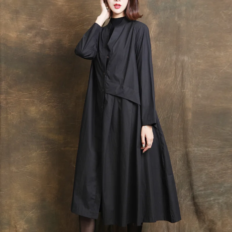 LANMREM 2019 New Fashion Stand Collar Long Type Shirt Female's Long Sleeve Patchwork Pleated Blouse Black Vestido YF230
LANMREM 2019 New Fashion Stand Collar Long Type Shirt Female's Long Sleeve Patchwork Pleated Blouse Black Vestido YF230