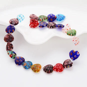 Millefiori Glass Heart Beads Lampwork Heart Shaped Dangle for Beaded Bracelets Necklaces Pendant 16mm
Millefiori Glass Heart Beads Lampwork Heart Shaped Dangle for Beaded Bracelets Necklaces Pendant 16mm