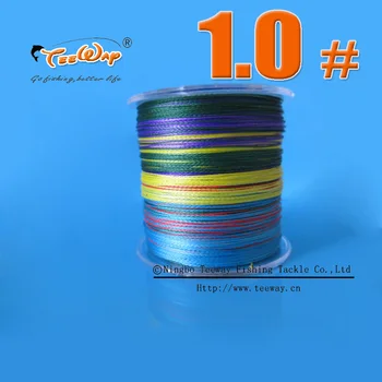 1.0# 500M Brand Teeway Japan Multifilament 100% Multicolor PE Braided Fishing Line 20LB load
1.0# 500M Brand Teeway Japan Multifilament 100% Multicolor PE Braided Fishing Line 20LB load